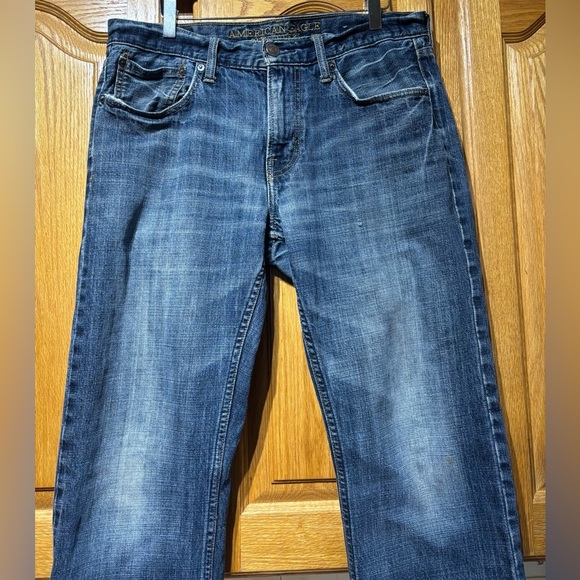 American Eagle Outfitters Medium Wash Original Straight Leg Men’s Jeans 32x32 - Picture 6 of 10